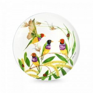 Тарелка десертная Зяблик, 20 см, фарфор, белый, декор, серия Lyric, MAXWELL WILLIAMS, Австралия, Lyric MAXWELL & WILLIAMS