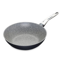 Вок, 28 см, литой алюминий, черный, серия MasterClass, KITCHEN CRAFT, Великобритания