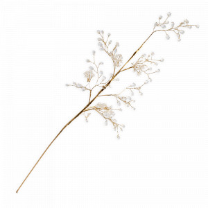 Украшение ветка декоративная Кристалл на ветке, 59 см, акрил, металл, золотистый, серия Event, ANNA LAFARG, Китай, Новогодний Декор ANNA LAFARG