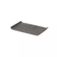Блюдо прямоугольное Brown, 21 х 14 см, каменная керамика, коричневый, серия Isamu, ROOMERS TABLEWARE, Нидерланды, 
