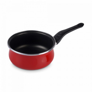 Ковш , 14 см, сталь, стеклоэмаль, красный, серия Praga, VITRINOR, Испания, Ковшики для индукционной плиты