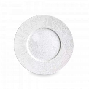 Тарелка десертная, 23 см, костяной фарфор, белый, серия White Nature, TAITU, Италия, Итальянский фарфор