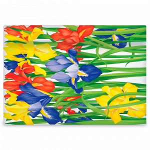 Блюдо сервировочное прямоугольное, 40 х 29 х 2 см, костяной фарфор, декор, серия Giardini, TAITU, Италия, Скидка  до -20% на фарфор TAITU