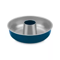 Форма для кекса Саварин круглая, 25 см, нержавеющая сталь, синий, серия XBake, GUARDINI, Италия, 