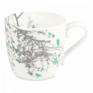 Кружка «Родные птички», 450 мл, костяной фарфор, белый, KOENITZ, Германия, Белые кружки