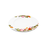 Набор из 6-ти тарелок обеденных, 27 см, фарфор, белый, декор, серия Майя, MIX&MATCH HOME, Китай_00813890006632013764.jpg