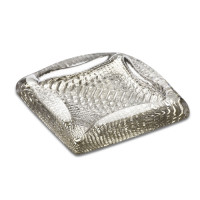 Пепельница 18х18 см, цвет beige/crome, серия Divina, IVV, Италия