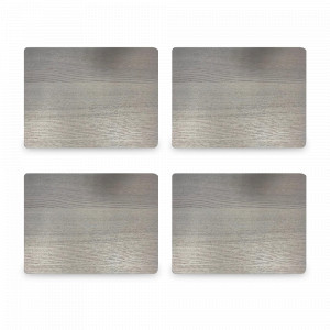 Набор из 4-х подстановочных салфеток Wood Veneer Grey, 29 х 21,5 см, ясень, серый, CREATIVE TOPS, Великобритания, Набор плейсматов