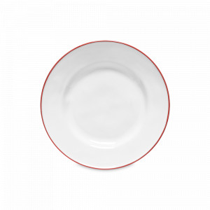Тарелка закусочная White/Red, 22.6 см, керамика, белый, красный, серия Beja, COSTA NOVA, Португалия, Beja COSTA NOVA