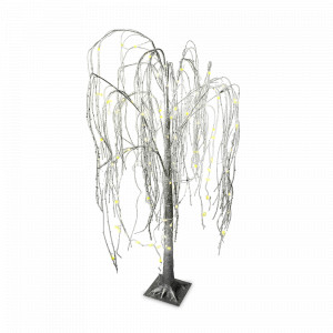 Декор Дерево с подсветкой, 1.5 м, пвх, металл, серебристый, серия Event, ANNA LAFARG, Китай, Новогодний Декор ANNA LAFARG