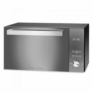 Печь микроволновая с грилем, 23 л, нержавеющая сталь, пластик, черный, PROFI COOK, Германия, PROFI COOK (Германия)