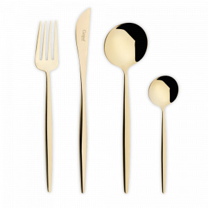 Набор столовых приборов на 6 персон, 24 предметов, цвет: шампань, серия Moon, CUTIPOL, Португалия, CUTIPOL (Португалия)