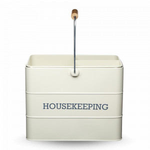 Ведро для уборки, 33 х 21 х 26 см, металл, кремовый, серия Living Nostalgia, KITCHEN CRAFT, Великобритания, Kitchen Craft Living Nostalgia