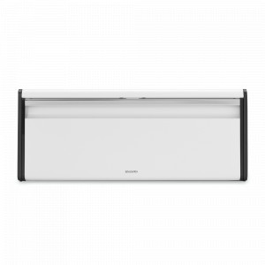 Хлебница , 46,5 х 25 х 18,7 см, нержавеющая сталь, пластик, белый, серия Fall Front, BRABANTIA, Бельгия, Хлебницы пластмассовые