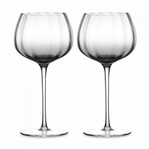 Набор из 2-х бокалов для красного вина Agate, 455 мл, 19.9 см, стекло, серый, серия Gemma, LIBERTY JONES, Россия, Бар LIBERTY JONES