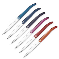Набор из 6-ти ножей для стейка, 11 см, разноцветная рукоять, серия Laguiole Sens, TARRERIAS BONJEAN, Франция