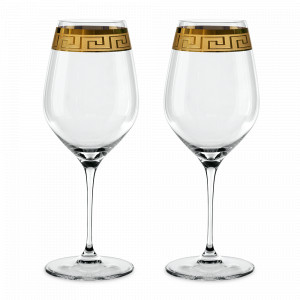 Набор из 2-х бокалов для красного вина, 810 мл, 26,5 см, прозрачный, золотой, хрустальное стекло, серия Muse, NACHTMANN, Германия, NACHTMANN (Германия)