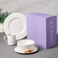 Сервиз чайно-столовый на 1 персону , 4 предмета, фарфор, белый, серия Капля, DECOR DE TABLE, Россия_00818470057140655970.jpg