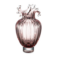 Ваза Роялти, 30.5 см, стекло, розовый, Rasteli, Бельгия
