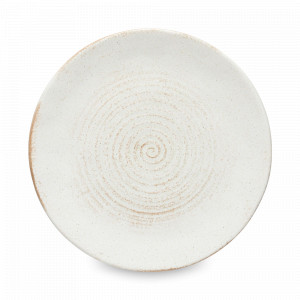 Тарелка обеденная Cream, 28 см, керамика, белый, бежевый, серия Vermont, COSTA NOVA, Португалия, Тарелки обеденные