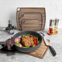 Доска разделочная композитная, 22х15см, зебрано натуральный, серия Fashion, ComposeEat, Россия_00810990062785982547.jpg