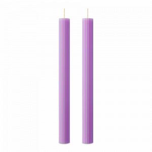 Набор из 2-х свечей, 24.5 см, сиреневый, серия Edge, TKANO, Россия, Свечи