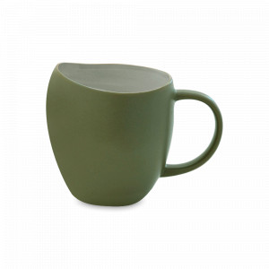 Кружка , 480 мл, керамика, зеленый, серия Organic, EASY LIFE (R2S), Италия, Большие кружки