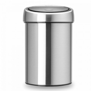 Контейнер настенный для мусора, 3 л, нержавеющая сталь, стальной, серия TOUCH BIN, BRABANTIA, Бельгия, Touch BRABANTIA