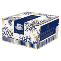 Пара чайная, 220 мл, фарфор, белый, синий, серия Corallo, Pozzi Milano 1876, Италия_00818750054345536685.jpg