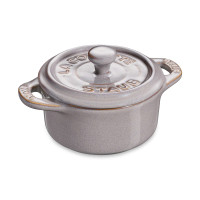 Кокот мини круглый, 10 см, керамика, серый, серия Ceramics, STAUB, Франция