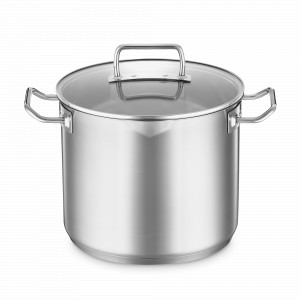 Кастрюля с крышкой , диаметр: 24 см, материал: нержавеющая сталь 18/10, серия Expertiso, ROESLE, Германия, Скидка -20% на посуду Roesle