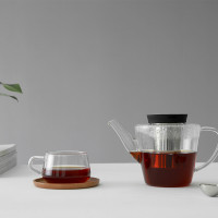 Чайник заварочный с ситечком, 1 л, боросиликатное стекло, нержавеющая сталь, силикон, черный, Infusion, VIVA Scandinavia, Дания_00803020063692046515.jpg