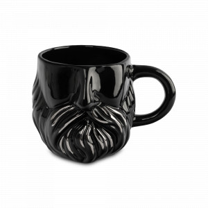 Кружка «Мужчина с бородой», 560 мл, керамика, черный, рельеф, серия Manly, ANNA LAFARG, Китай, Кружки Anna Lafarg