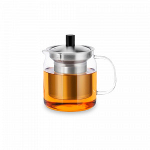 Чайник заварочный с ситечком, 500 мл, боросиликатное стекло, нержавеющая сталь, SAMADOYO, Китай, Китайские заварочные чайники