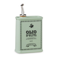 Бутылка для масла, 18 х 10 см,  0,25 л,  керамика, зеленый, серия Oliere Vintage, NUOVA CER, Италия