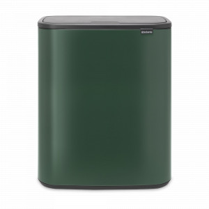 Контейнер для мусора, 60 л, нержавеющая сталь, зеленый, серия BO TOUCH BIN, BRABANTIA, Бельгия, Скидка до -20% на мусорные ведра Brabantia
