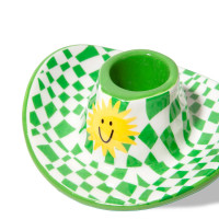 Подсвечник на одну свечу Cowboy Hat, 4 см, керамика, зелёный, серия Rodeo, DOIY, Испания_00819740050723905262.jpg