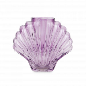 Ваза для цветов Seashell, 18.5 см, стекло, лиловый, DOIY, Испания, DOIY (Испания)