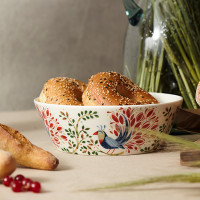 Набор из 2-х салатников Fantail Bird, 900 мл, 19.2 см, фарфор, белый, декор, серия Birds of Paradise, LIBERTY JONES, Россия_00817550037242525663.jpg