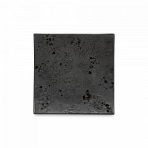 Тарелка квадратная десертная Black, 18 см, керамика, черный, серия Resonance, COSTA NOVA, Португалия, Тарелки черные