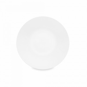 Тарелка десертная, 19 см, костяной фарфор, белый, серия Плиссе, DECOR DE TABLE, Россия, Плоские тарелки белые