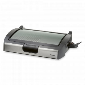 Гриль, 11 х 58 х 38 см, нержавеющая сталь, алюминий, пластик, стекло, черный, стальной, STEBA, Германия, STEBA (Германия)