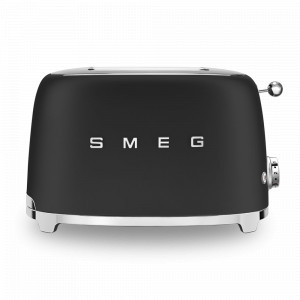 Тостер на 2 хлебца,  нержавеющая сталь, пластик, 19,8 x 31 x 19,5 см, матовый черный, SMEG, Италия, SMEG (Италия)