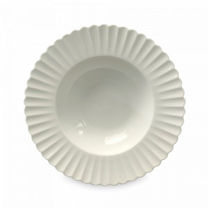 Тарелка для пасты White, 24.5 см, фарфор, белый, серия Lynns, ROOMERS TABLEWARE, Великобритания, Тарелки глубокие белые