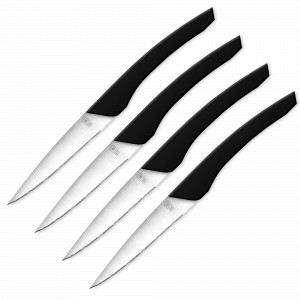 Набор из 4-х ножей для стейка 10.5 см, черная ручка, серия Augusta, TARRERIAS BONJEAN, Франция, НОВИНКИ