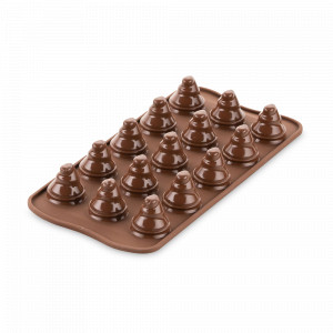 Форма для приготовления конфет Choco Trees, материал: силикон, цвет: коричневый, SILIKOMART, Италия, SILIKOMART (Италия)