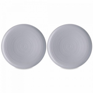 Набор обеденных тарелок, 2 предмета, 28 см, керамика, серый, серия In The Village, LIBERTY JONES, Россия, Наборы тарелок для кухни