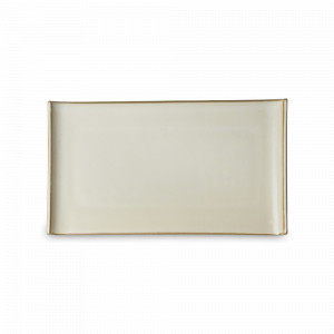 Блюдо прямоугольное Cream, 21 х 12 см, каменная керамика, кремовый, серия Isamu, ROOMERS TABLEWARE, Нидерланды, ROOMERS TABLEWARE (Нидерланды)