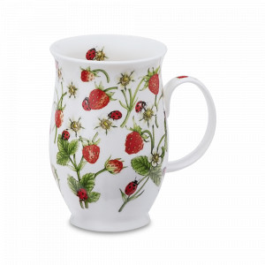 Кружка «Земляника», 310 мл, костяной фарфор, декор, серия Suffolk, DUNOON, Великобритания, DUNOON (Великобритания)