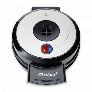 Вафельница с антипригарным покрытием, пластик, нержавеющая сталь, черный, стальной, STEBA, Германия, Вафельницы